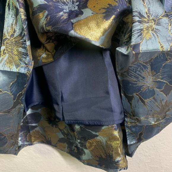 FANCYEVER WISHANG HUANGJIWU Dress M Midi Cocktail Special Event‎ Metallic Detail - Picture 11 of 16